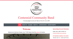Desktop Screenshot of centennialcommunityband.org